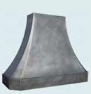 French Sweep Zinc Range Hood